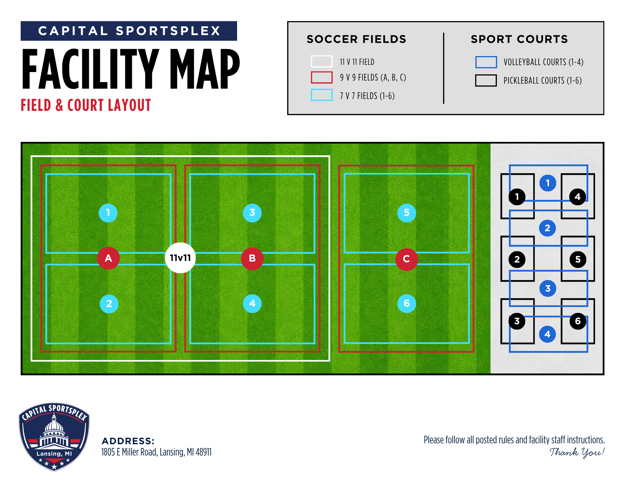 Capital Sportsplex Dome Layout REVISED